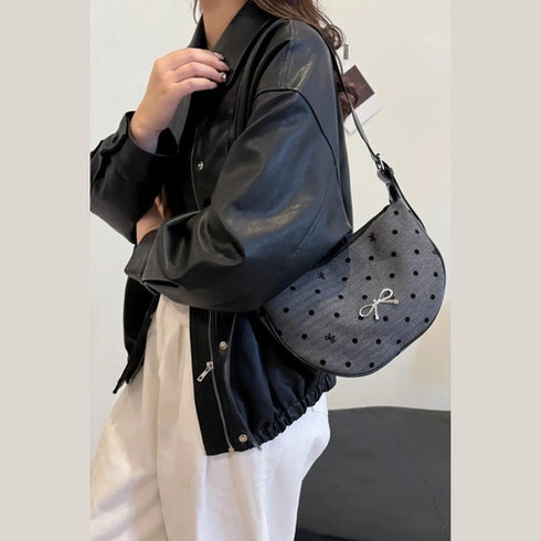 'Jolene' Bowknot Polyester Crossbody Bag - Celes Fashion